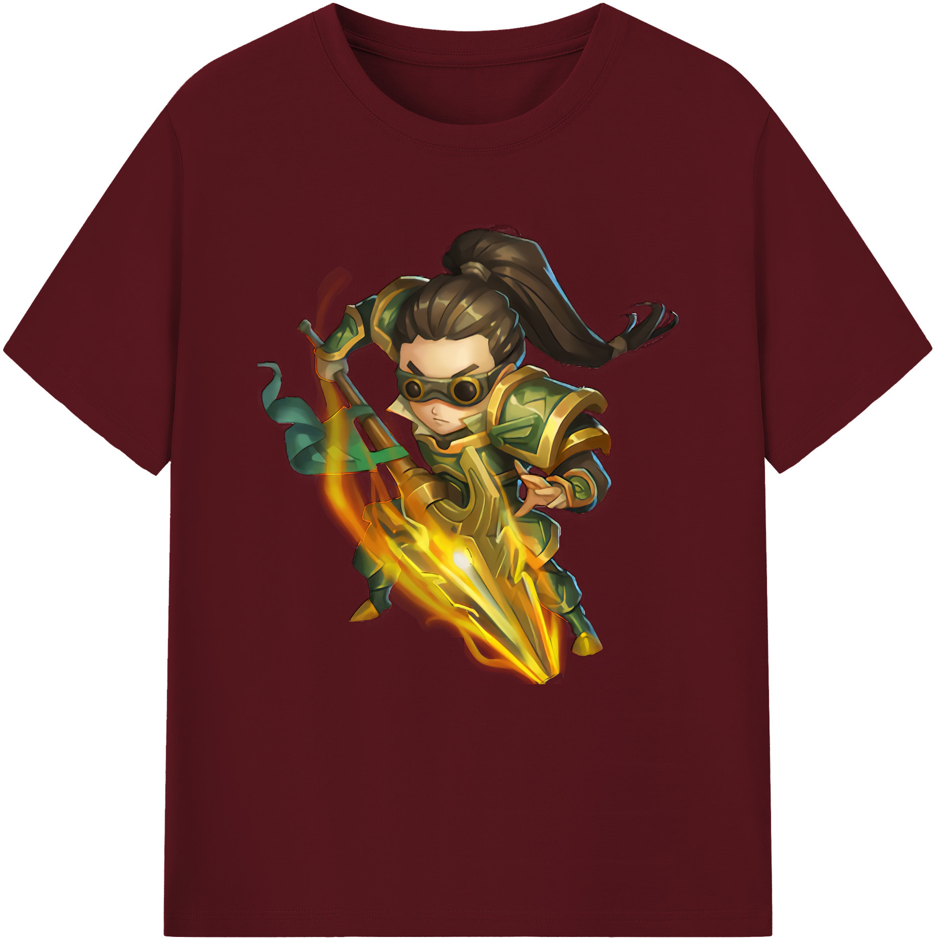 リーグ・オブ・レジェンド League of Legends LOL 綿100％半袖Tシャツ（フロントプリント）